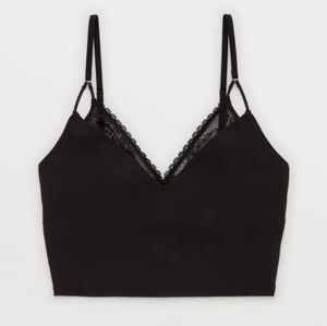 Aerie ~ Ribbed Lace Bra Top